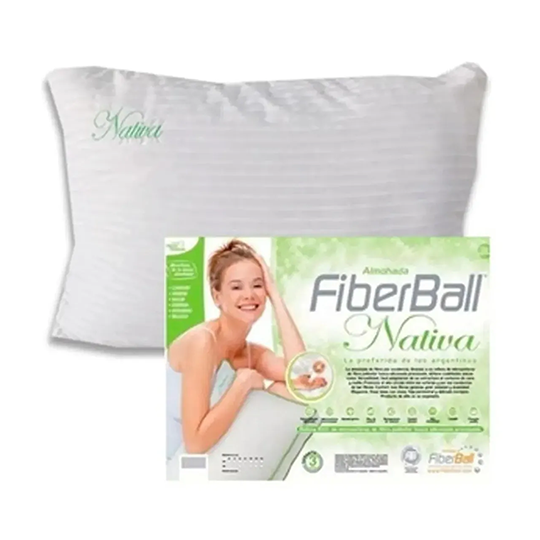 Producto Almohada (70x50cm) Fiberball | Nativa | Microfibra |  2x1