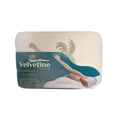 Producto Almohada (60x40cm) Velvetine | Coconut Premium Hotelera | Viscoelástica | 2x1